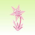 雪の結晶花 【ダイアモンドピンク】