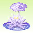 氷の蓮【薄紫】