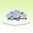 福寿草【薄青】